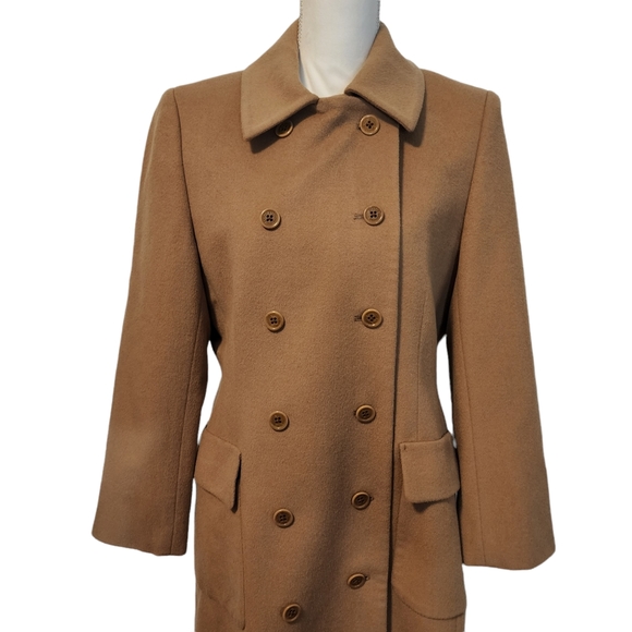 EUC Brooks Brothers Double Breasted Cashmere Pea Driver Pocketed Coat - Picture 2 of 12